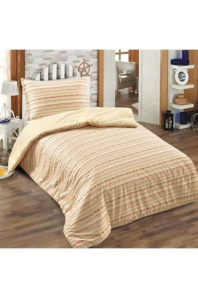 Alhabib bedding Luxury single and a half summer spring bedspread, white, light beige, cotton, 2 pieces