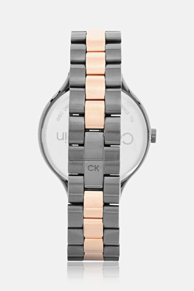 Calvin Klein Women 25200127 Stainless Steeles Analog Watches, Grey/gold