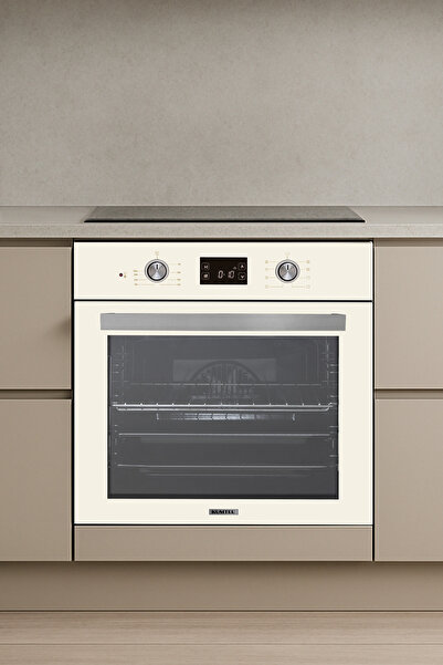 KUMTEL Digital Bej Cam Ankastre Fırın 9 Prog. B66-SF3 (DDT)