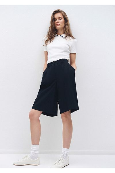 Mavi Marineblaue Bermuda-Shorts 1410181 -82318