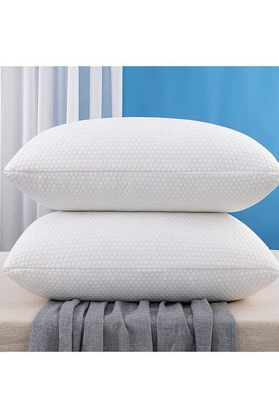 Elyaf Sepeti 2 Pieces of Visco Pillow with Premium Case 1300 gr Visco Pillow