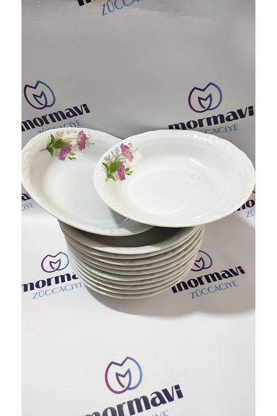 Porland Lal 12-Piece Pit Plate 16 cm