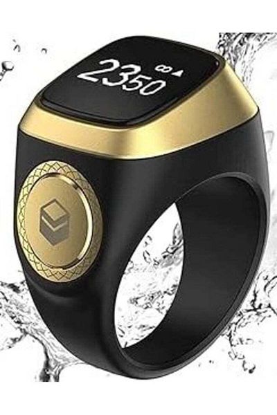 iqibla 18mm Zikr Ring Smart Ring with Vibration Reminder Tasbih Counter and Bluetooth Connection