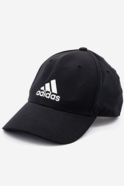adidas قبعة بيسبول نسائية بشعار العلامة التجارية، باللون الأسود