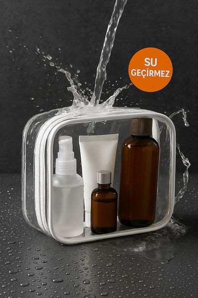 HİG HOME Waterproof Transparent Beach Bag – Organizer for Vacation