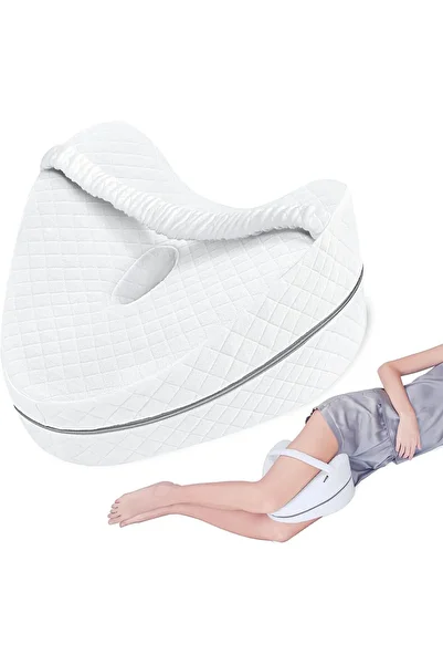COOYA Knee Pillow for Side Sleepers,with Adjustable Strap,Memroy Foam,Leg Elevation,for Sciatica Relief