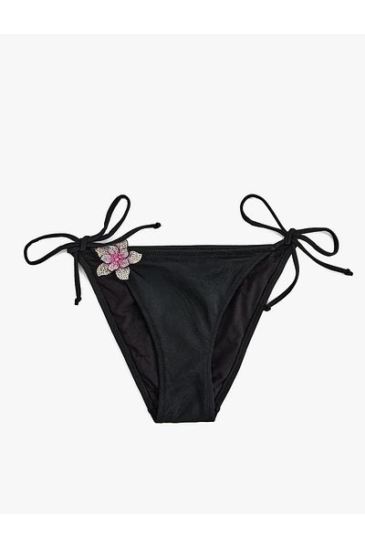 Koton Αξεσουάρ Stoned Flower Λεπτομερής κορδόνι μπικίνι με δέσιμο στα πλαϊνά