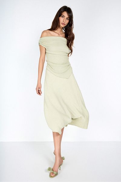 boneqa barcelona Asymmetrical Mint Skirt