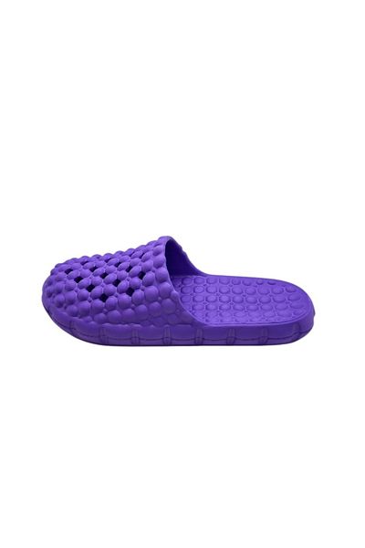 TECOS Closed-toe slippers for women, "bubble" design, size 36, purple, 23 centimeters