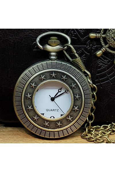 Skygo Metal Chain Pocket Watch Star Model