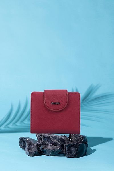 Grande 2818 Genuine Leather Women's Wallet Flother Claret Red