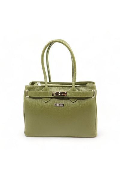 BESSO Geantă de mână din piele naturală Tradizione Elegante Olive