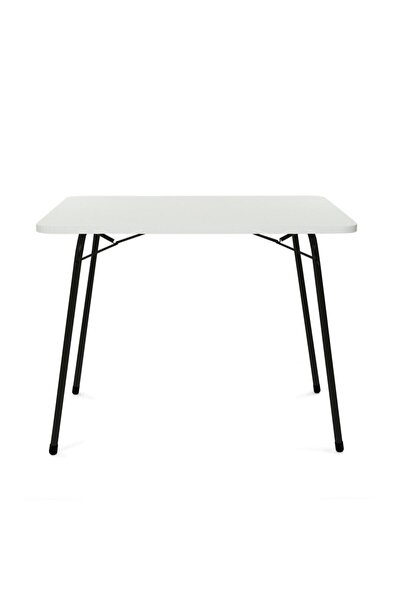 ygtsport Katlanır Masa Balkon Bahçe Kamp Masası Piknik Masası 45x60 Cm - Beyaz