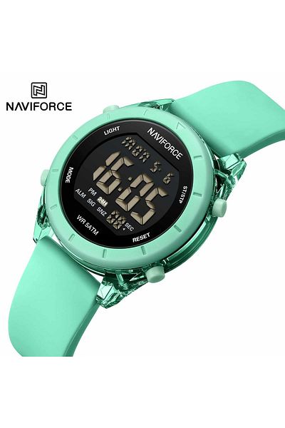 Naviforce NF 7108 Women's Digital Watch – Stylish, 5ATM Waterproof, 1-Year Warranty