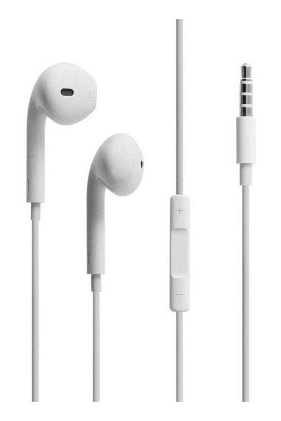 Generic Earphone Headset For Apple iPhone 6S/6Splus/6/6Plus/5/4/iPad/iPod White