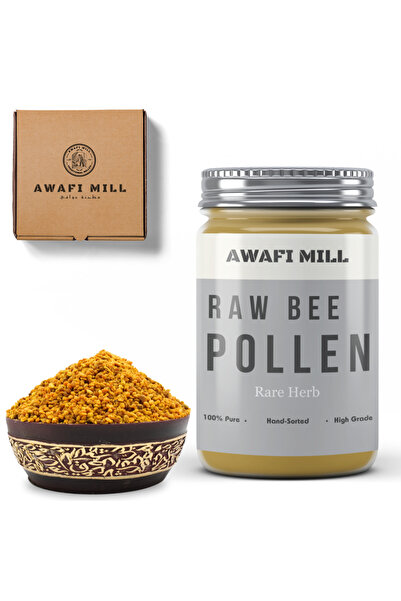 AWAFI MILL حبوب لقاح النحل | خبز نيء ورحيق - زجاجة ١٠٠ غرام / ٣.٥ أونصة