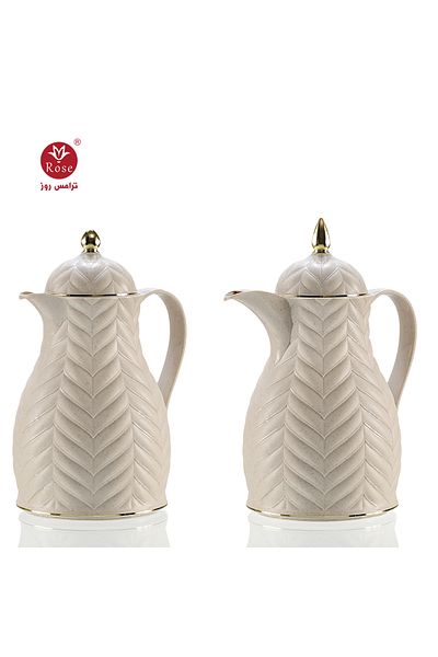 Rose RS-1919 - A distinctive patterned tea and coffee thermos set consisting of two rose thermoses, one with a capacity of one and a half liters of coffee and one and a half liters of tea.
