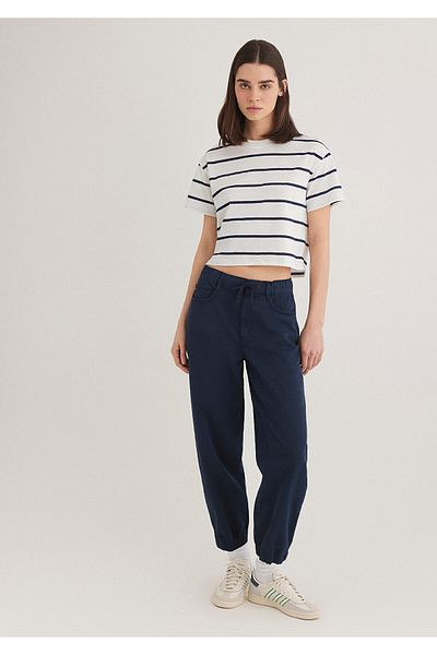 Mavi Marineblaue Hose mit elastischen Beinen 1010940 -70487