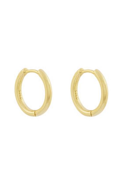 Iced Stuff men's earrings KOLCZYKI RING 15MM gold-colored