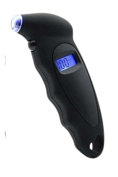 Generic Digital Tyre Air Pressure Gauge Tester Tool, Black