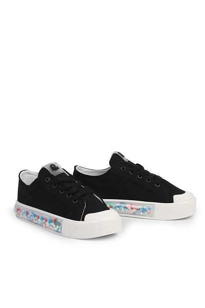 Benetton ® |   Candy Star Kids Black Sneaker Bn-32185