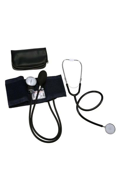 fulina Blood Pressure Stethoscope, Upper Arm Type, With Zipper Bag, Easy to Operate, Suitable for Elderly