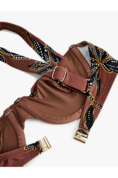 Koton Μπλουζάκι μπικίνι με λουλουδάτο σχέδιο