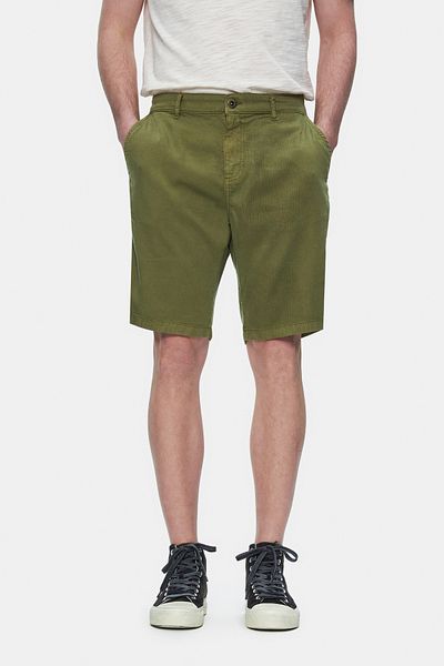 UCLA VALOR Pantaloni scurți pentru bărbați, cu croiala standard, brodate din Gabardine verde închis