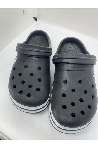 GENÇ Ανδρικές παντόφλες - Crs Slippers Sandals Li Önung Closed Trendy Μαύρο και άσπρο
