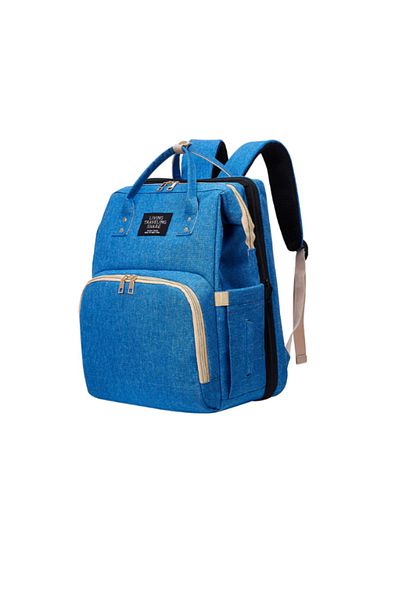 OEM Geanta multifunctionala 3 in 1 pentru mamici, se poate folosi ca geanta, rucsac sau patut, albastru