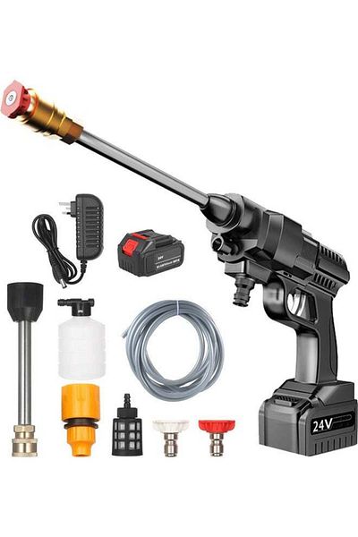 Generic 24V Cordless Electric High Pressure Washer Multicolour 9meter