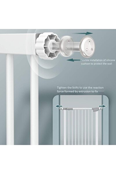 Yelajoy Baby Gate for Stairs,Safety Gate Height 78 cm,Extra Wide Suitable For 189-196cm,For Home Use