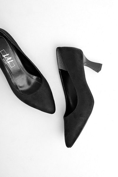 Lal Shoes & Bags Pantofi cu toc pentru femei Amber cu vârf ascuțit - negru