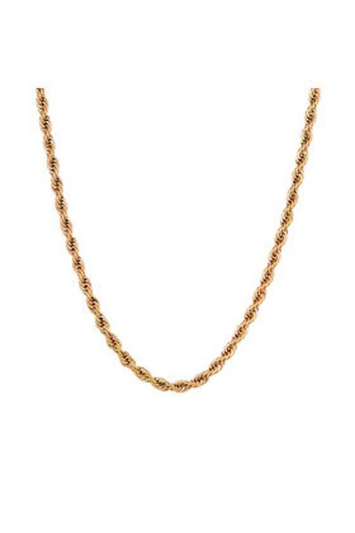 Iced Stuff men's chain ŁAŃCUCH ROPE 4MM gold-colored