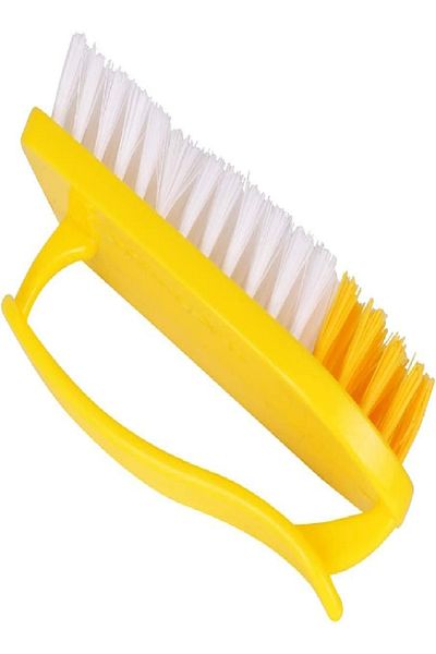 CLASSYTOUCH Cloth Cleaning Scrub Brush Yellow Pointed Type