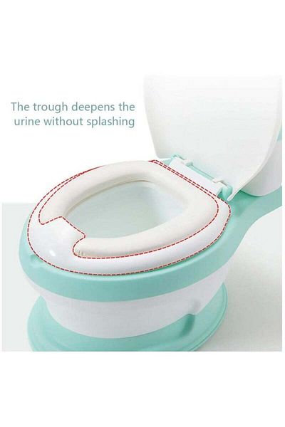 Yelajoy Potty Training Toilet Seat,with Soft Seat and Splash Guard,Simulation Children's Toilet,Pink