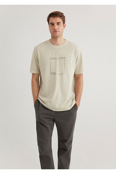 Mavi Μπεζ T-Shirt Loose Fit / Loose Relaxed Fit 0612553 -70322