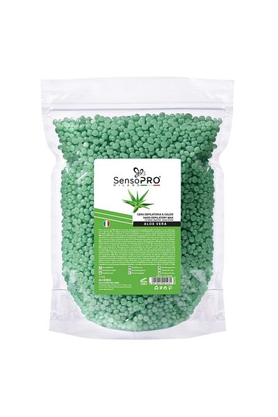 SensoPRO Milano Elastic Depilatory Wax Granules With Aloe Vera - 500g