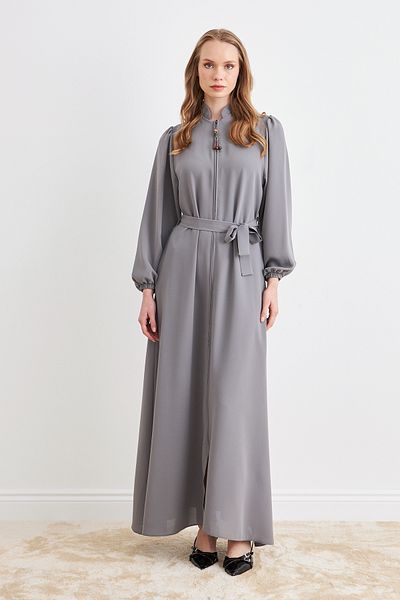 VAVİNOR Belted Ferace - Gray