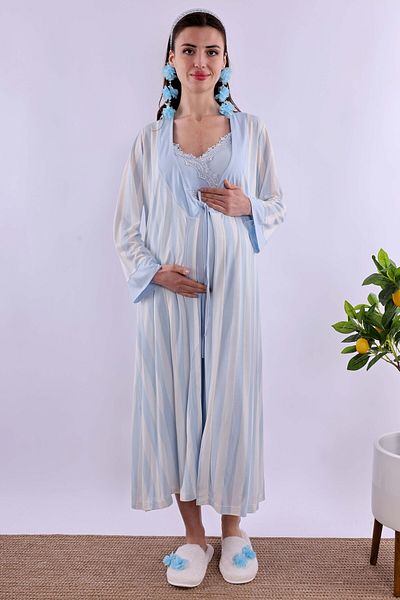 ByLohusa Effortt Blue Pregnant Maternity Set
