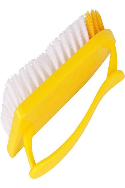 CLASSYTOUCH Cloth Cleaning Scrub Brush Yellow Pointed Type