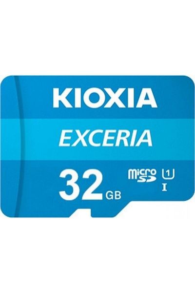 Kioxia بطاقة ذاكرة Exceria Microsdhc Uhs-1 C10 بسعة 32 جيجابايت بسرعة 100 ميجابايت في الثانية