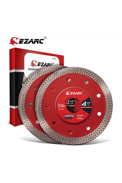 EZARC 1.0mm 22.23mm 115mm Diamond Blades 2pcs 115mm & 125mm Super Thin Diamond Saw Blades Diamond Ti