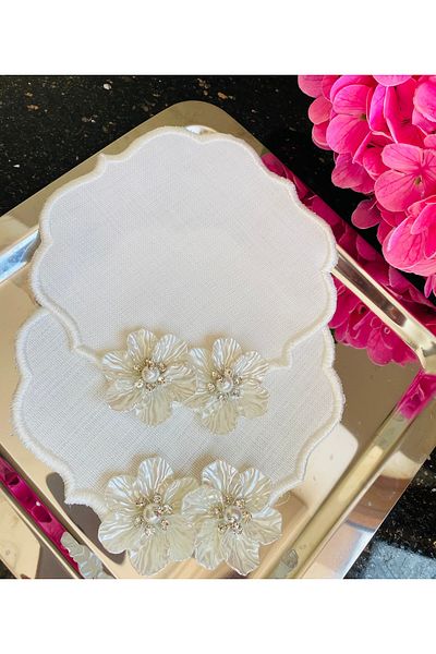 ELÇİÇEK HOME Presentation Napkin, Cocktail Napkin, Coffee Side Presentation Napkin 2 Pieces