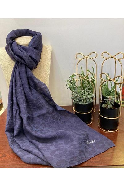 Invee Şal cu model leopard violet - Model 1329