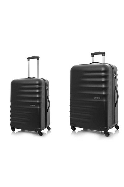 American Tourister PRESTON 2-Piece Luggage Set (Cabin & Large) - Hard Shell, Black