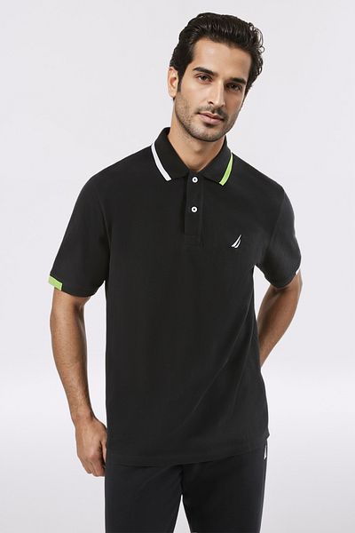 Nautica Basic Regular Fit Premium Cotton Logo Polo Shirt