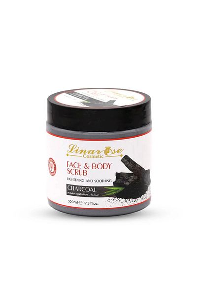 Linarose Lina Rose Charcoal Face & Body Scrub - 500ml