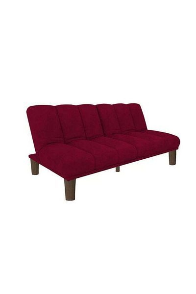 soufa dibaj Soso | 3-Seater Sofa Upholstered In Velvet 180x84x94 cm - Burgundy