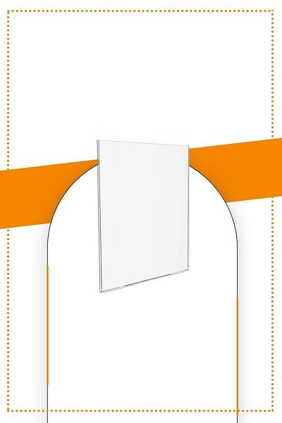 Etias Reklam A6 U Type - 5-Piece Table Top 2.8mm Transparent Plexi Foiling Brochure